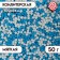 Sprinking confectionery with a soft center "Beads", white and white, 50 g