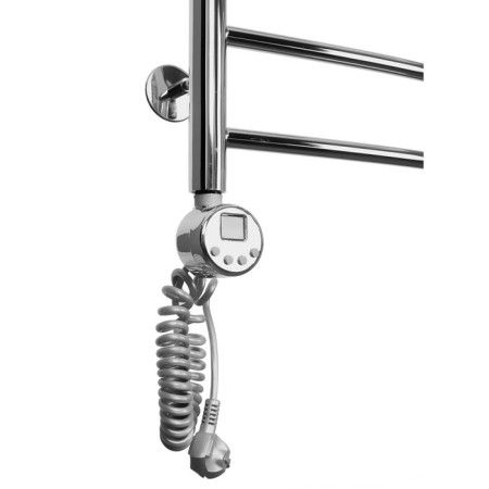 Domoterm electric heated towel rail "Calipso" P8, 500x800 mm, left, chrome-2