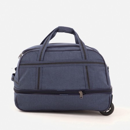 Road bag on wheels, a lightning department, with an increase, an outer pocket, blue color-1