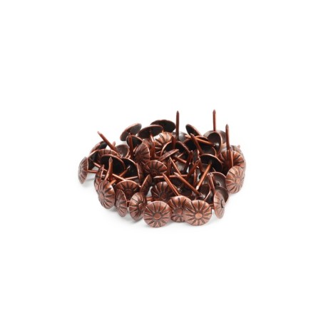 Tundra nails, decorative, textured, 11x16 mm, copper, 50 pcs-5