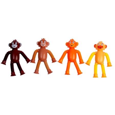 Developing toy "Monkey" with suction cups, Mix color-2