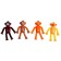 Developing toy "Monkey" with suction cups, Mix color