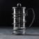 Know -hand jacket kettle - Loft press, 350 ml, glass, black color