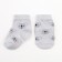 Socks children's baby I am "Coals", gray color, 8-10 cm