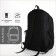 Youth backpack, 2 lightning departments, external pocket, with USB, black color