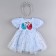 Carnival set "Stylish Princess": A rim, blue dress with swans, height 104 cm