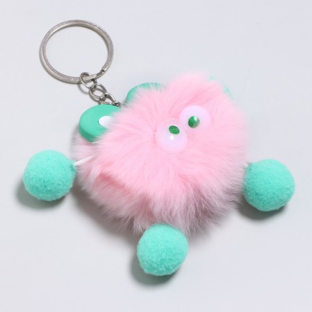 Soft toy "fluffy" on a key fob, 7 cm, color mix-1