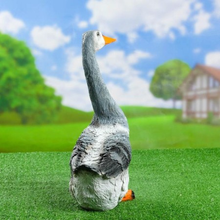 Garden figure "Goose with a long neck" 27x16x46cm-2