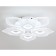 LED ceiling LED with Ambrella Light, Original, FA4294, 8XLED, 128 W, 9600LUM, 3000-6400K, white color.