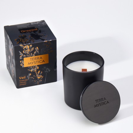 Aromatic candle "Breesal, Terra Mystica", vetiver, lavender, juniper-3