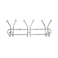 Axentia hanger with 9 hooks, chrome steel, 25.5x9x4 cm, weight up to 3 kg