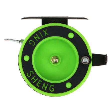Inertial coil, plastic metal, diameter 6.5 cm, guide, black-salad, 801d-3