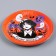 Disposable paper plate "Halloween", girl, 18 cm