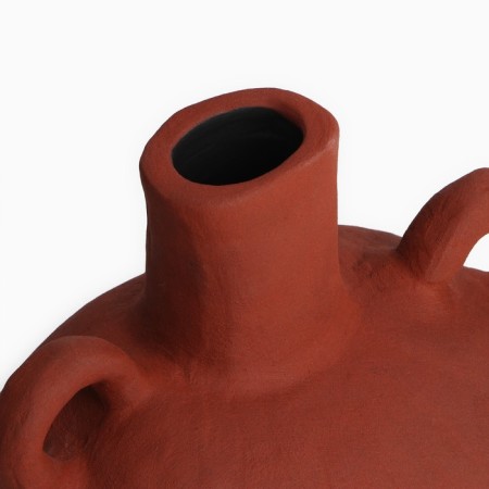 Vase for flowers decorative "Adriatic" Terracotta color 20 x 23 x 12 cm-3