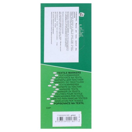 Markker for fabric 2.0 mm KOH-I-NOOR 3203/25, letter length 500 m, green-4