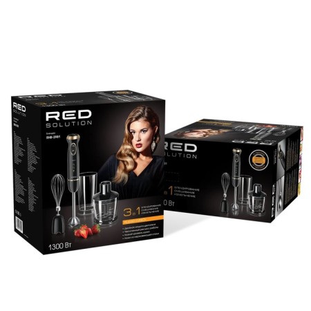 Bleader Red Solution RHB-2981, submersible, 800/1300 W, 0.5/0.6 l, 5 speeds, black-10