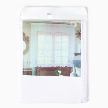 Curtain without curtain tape 175x160cm, art.r. m484, white, PE 100%-6