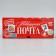Capcake box folding with bilateral application "New Year's Post", 25 x 17 x 10 cm, New Year