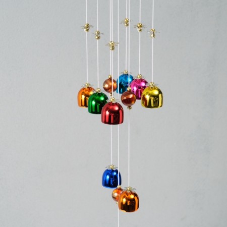 Wind Music Metal "Color Bells" 9 bells 64 cm-4