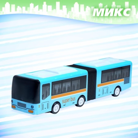 Bus "accordion", light and sound effects, works from batteries, mixtures-4