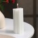Candle-cylinder "four-leafer", 4.5x10.5, white, 6 hours