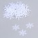 Sequins "Snowflake" 20 g, white color, 23 mm