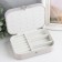 Casket to the leatherette for jewelry "Matte surface" beige 16x11x5 cm