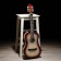 Acoustic guitar 6 string, size 3/4, strings metal