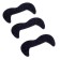 Carnival mustache "Georgian", on a glue basis, set of 3 pieces