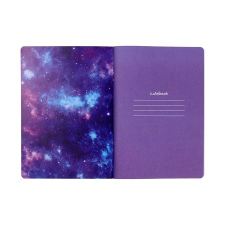 Notebook A5, 40 sheets in a cage, meshu miumiu, cover coated cardboard, matte lamination, foil embossing, euro-1