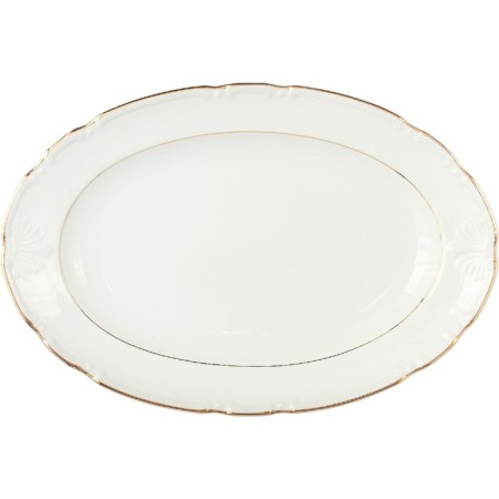 Oval Constance dish, decor "Golden thread, gold layer", 39 cm