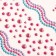 Stick plastic rhinestones "rose" rose22.5x11.5 cm