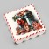 Cookie box, confectionery packaging, "miracles time", 12 x 12 x 3 cm, new year