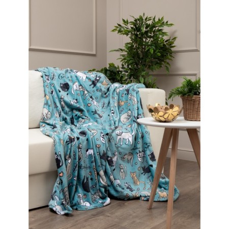 Texrepublic blanket, size 150x200 cm, menthol color
