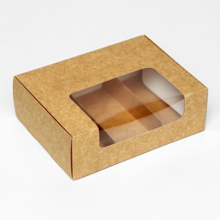 Folding box, under 3 eclairs, craft, 20 x 15 x 6 cm-1