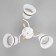 Elena chandelier 3x60W E27 white/gold 45x45x23cm
