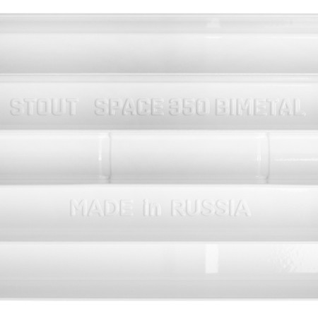 Bimetallic radiator Stout Space 350, 350 x 90 mm, 8 sections-7