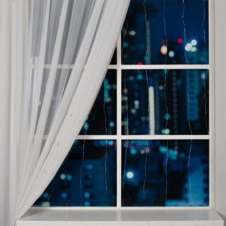 Garland "Curtain" 2 × 2 m Rosa, IP20, silver thread, 300 LED, glow of multi, 12 V-1
