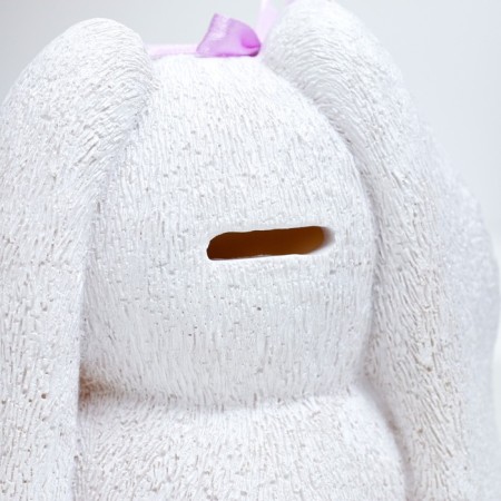 Piggy bank "Bunny with chicken" 12x16x18cm-3