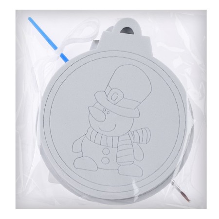 Christmas tree decoration for painting "Model" 4 pcs., Brush-4