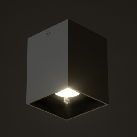 Lamp "Cube" LED 4000K 10W DIM220 White silver 7.5x7.5x9.5cm-2