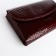 Women's wallet on a magnet, burgundy color