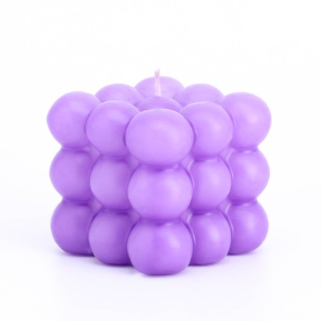 Figure Aromatic Candle "Babble Cube", 5.5x6 cm, lavender-2