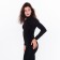 Women's thermal underwear (longshit, leggings), black color, size 46-48 (m)