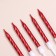 Set of candles in the cake "Spiral", 200pcs, 5 cm, red metallic