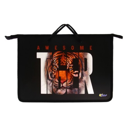Folder with A4 handles, 340 x 245 x 45 mm, plastic, pens-snuckles, ONICS PT-15 Tiger-2