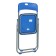 Folding chair on a metal frame, blue