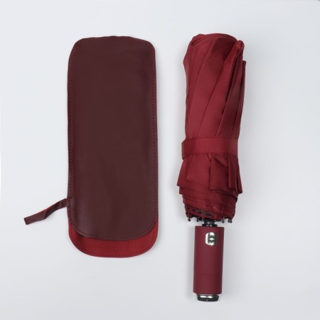 Autoton automatic umbrella, with a lantern, 3 additions, 10 knitting needles, r = 51 cm, burgundy color-14