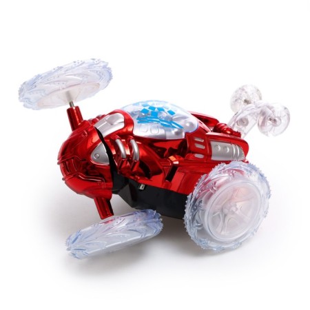Radio-controlled “Trick” car, works on batteries, lighting effects, red red.-2