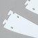 Roathelfrower bracket, 30 cm, for shelf with perforation, white color